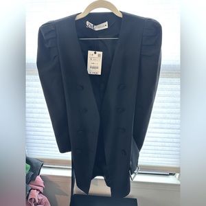 Blazers jacket with belts with pocket